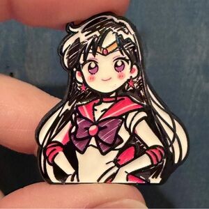 Sailor Mars kawaii enamel pin